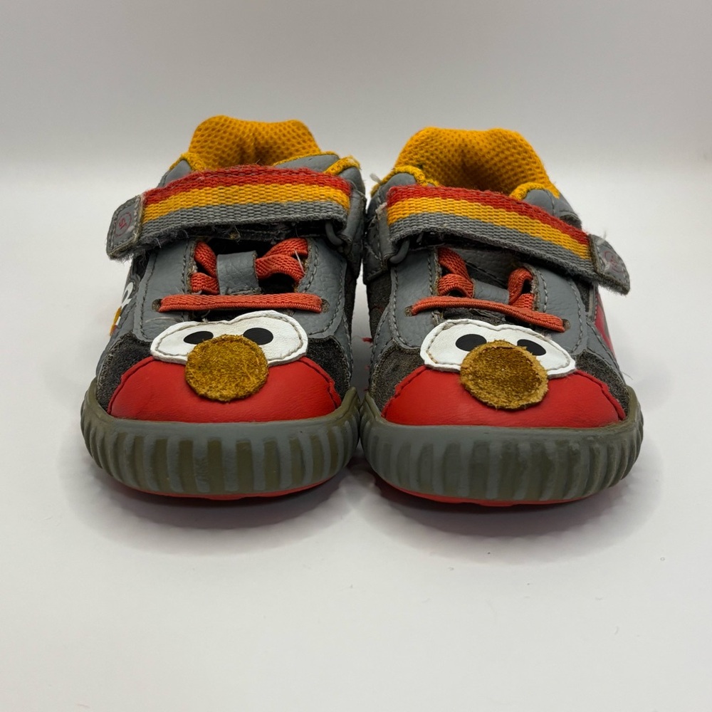 StrideRite Toddler Shoes ELMO Red and Gray Cartoon Sneakers